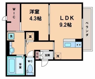 ラ ルーチェ【1階】の間取り