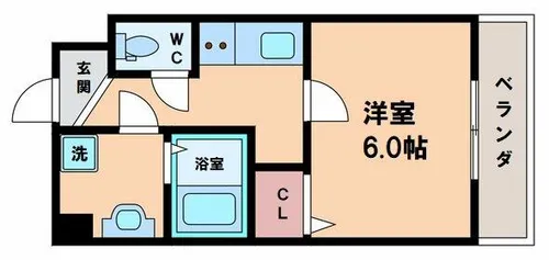 グランパシフィック清水丘【2階】の間取り