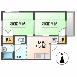 メゾンタケダ【102号室】の間取り