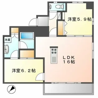 エルミタージュ新栄【8階】の間取り