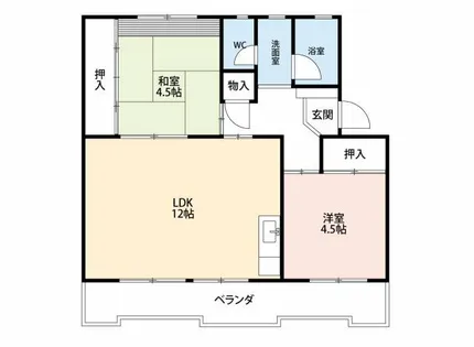 桜ヶ丘ハイツA棟【302号室】の間取り