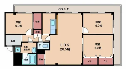 オリオノハイムⅡ【3階】の間取り