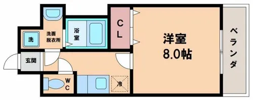 サンティール【5階】の間取り