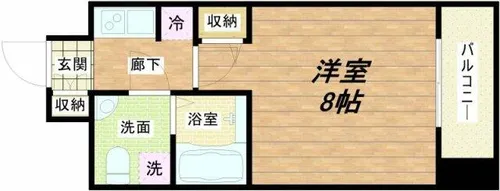 SERENiTE北浜【15階】の間取り