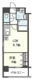 レユシール【4階】の間取り