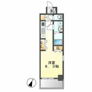 レジーナ鶴舞【702号室】の間取り