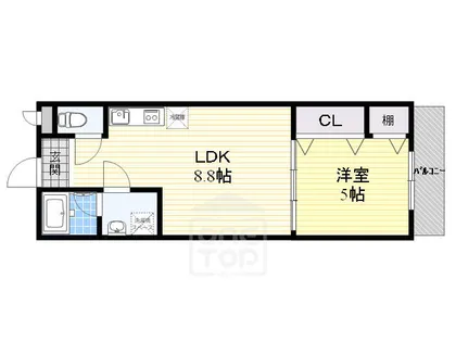 ベル・プレアリー高槻3番館【1階】の間取り