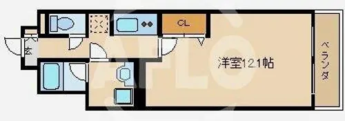 KAISEI阿波座【6階】の間取り