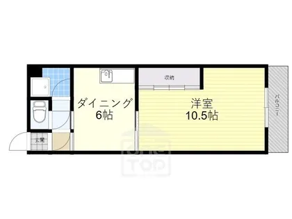 ビューハイツ茨木【4階】の間取り