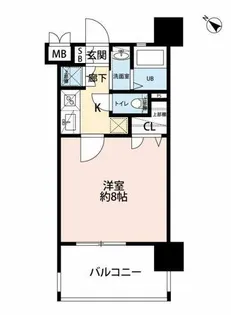 サヴォイブロンズガーデニア【8階】の間取り