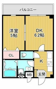 ザ・スカイレジデンス【202号室】の間取り