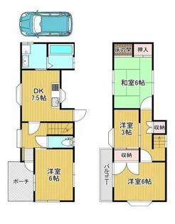 兵庫県神戸市北区有馬町【一戸建】の間取り