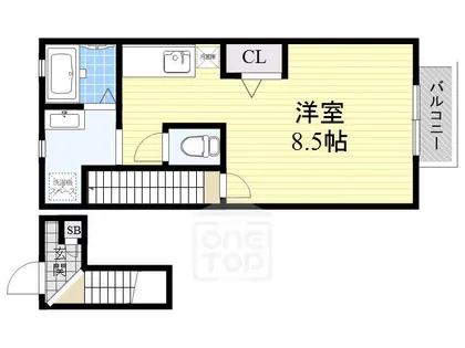 ドルフハイム清福寺【2階】の間取り
