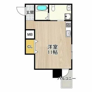 ディアコート宿屋町【9-C号室】の間取り