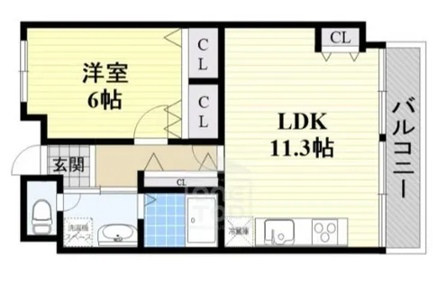 ハイムボナール【4階】の間取り