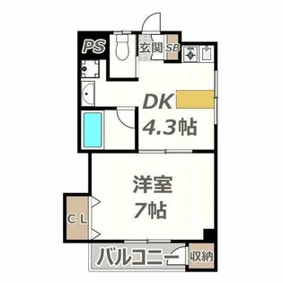 ハイツシャレード西館【316号室】の間取り
