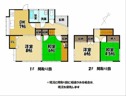 福岡県大牟田市大字甘木【一戸建】の間取り