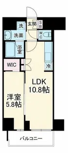 グランプレリス北浜ELNOVEA【10階】の間取り