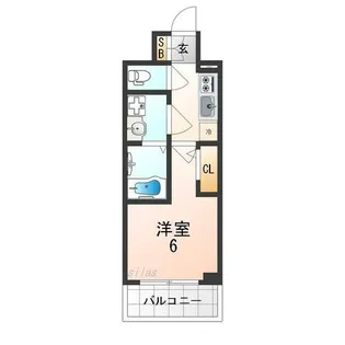 1Kの間取り画像