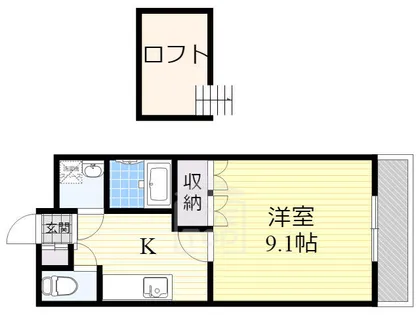 ラディアント【3階】の間取り