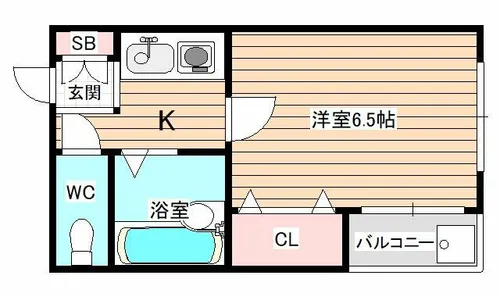 エースハイツ玉川【2階】の間取り