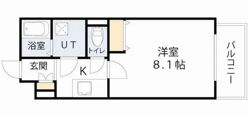 Mv.fm大阪放出Ⅱ【2階】の間取り