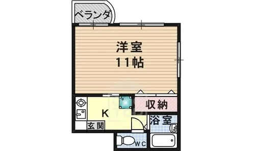 ローズスクエア春日【1階】の間取り
