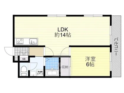 エクセルコート千里丘【2階】の間取り