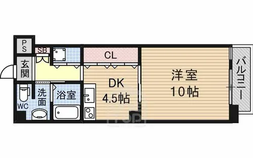 ヴェローノ茨木【1階】の間取り