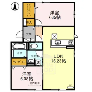 モンパレス【1階】の間取り