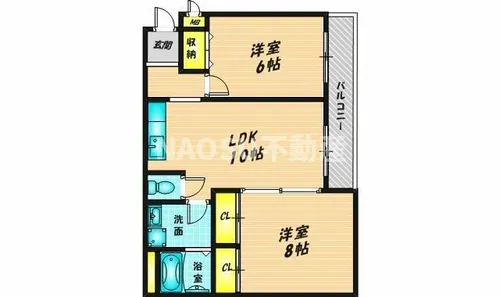 ハピネス2001【3B号室】の間取り