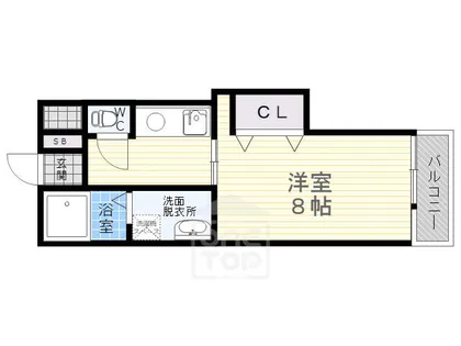 都部ハイツ【8階】の間取り