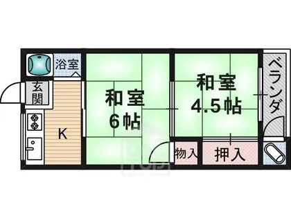 グリーンハイツ【1階】の間取り