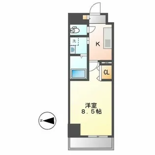 リシュドール名駅南【3階】の間取り