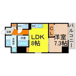 ディアコート白川【5階】の間取り