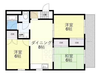 大川マンション【2階】の間取り