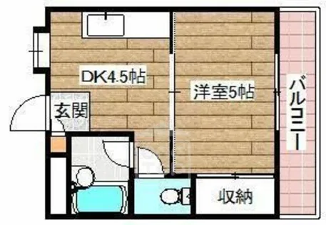 シティコーポ橋の内【1階】の間取り