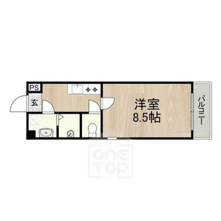 センターポイント吉志部【1階】の間取り