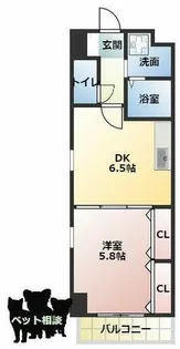 ビエラ江戸堀【11階】の間取り