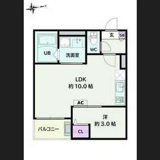 Jack korakuⅡ【1階】の間取り