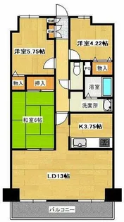 朝日プラザ堺東ビルⅡ【603号室】の間取り