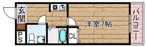 F・Hグリーンロイヤル高槻【501号室】の間取り