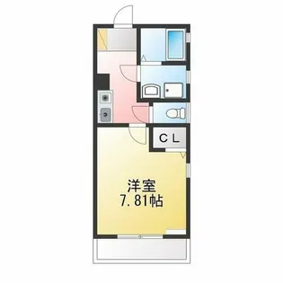 グレイス豊明【201号室】の間取り