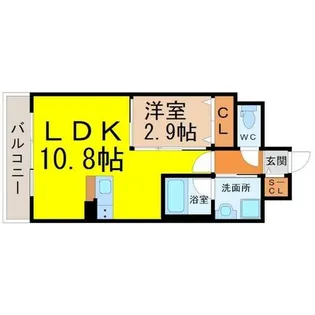 ポルタニグラ千種【9階】の間取り