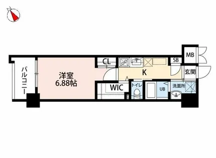 ウイングス到津の森【15階】の間取り