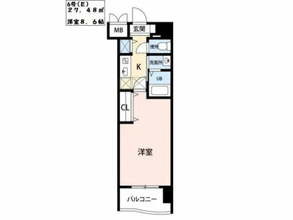ベイプレイス小倉【10階】の間取り