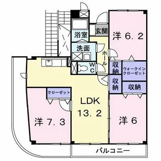ユーアイマンション・赤坂【2階】の間取り