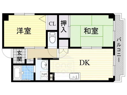 エスポワール新中条【1階】の間取り