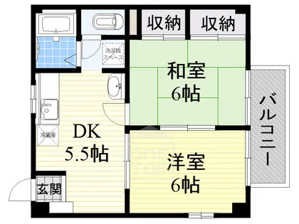 シャトレー中井【1階】の間取り