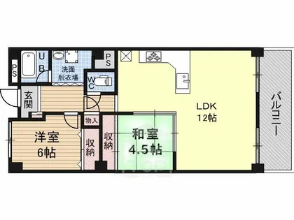 メゾン茨木西駅前【2階】の間取り